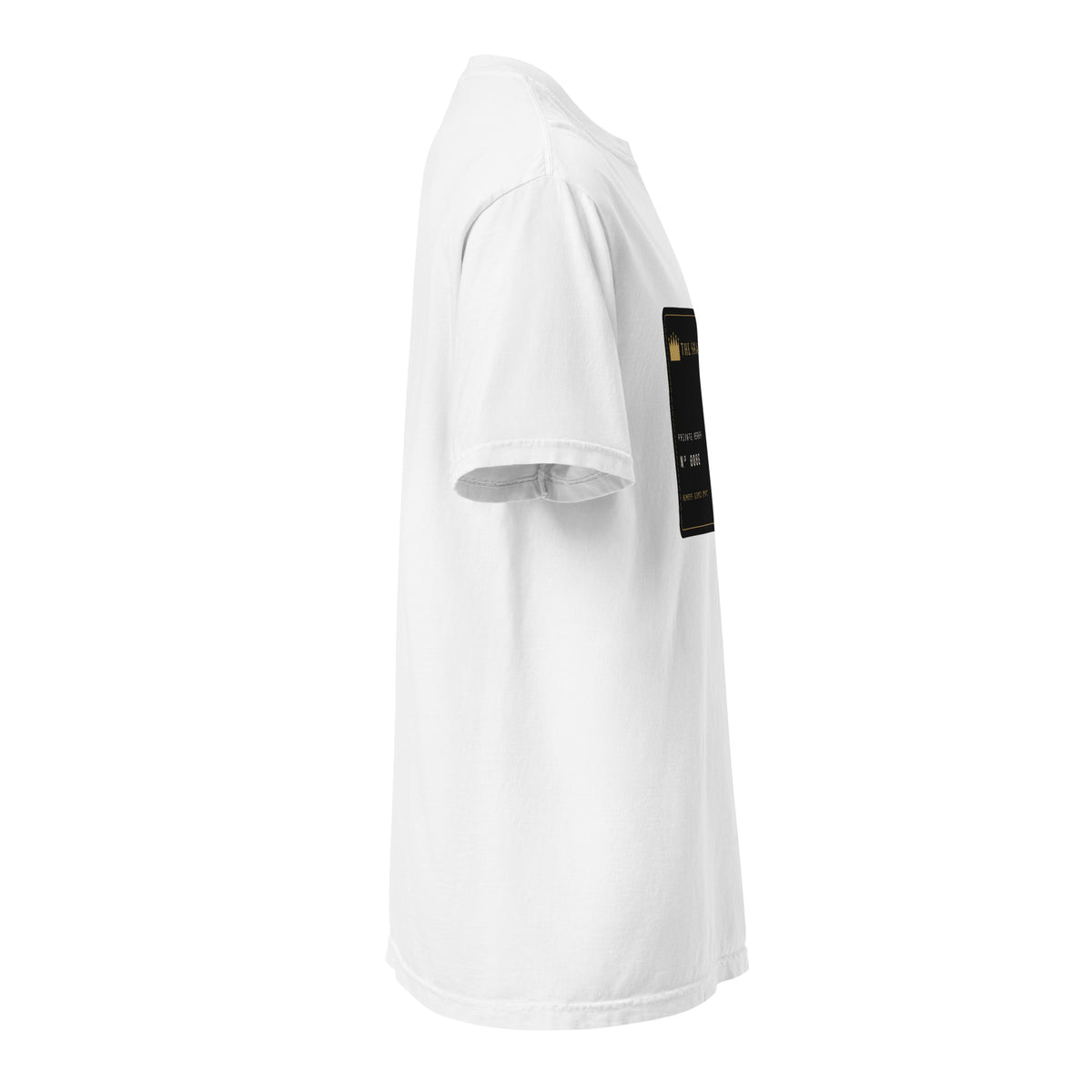The Shakh Society heavyweight garment-dyed t-shirt, white — right side