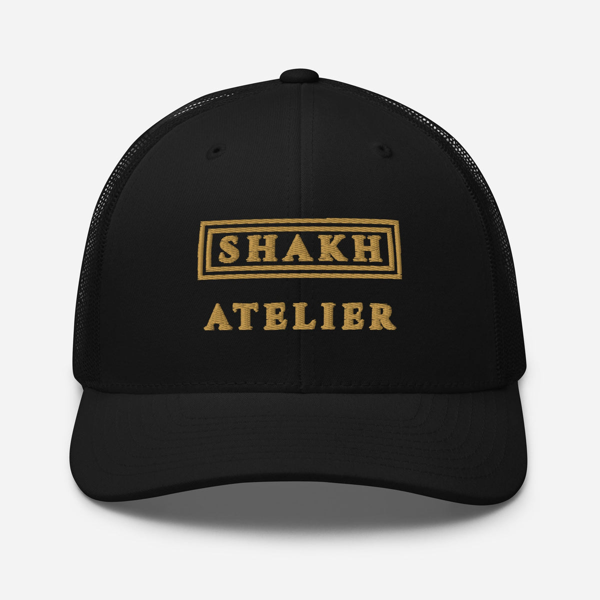 Gilded Atelier embroidered trucker cap
