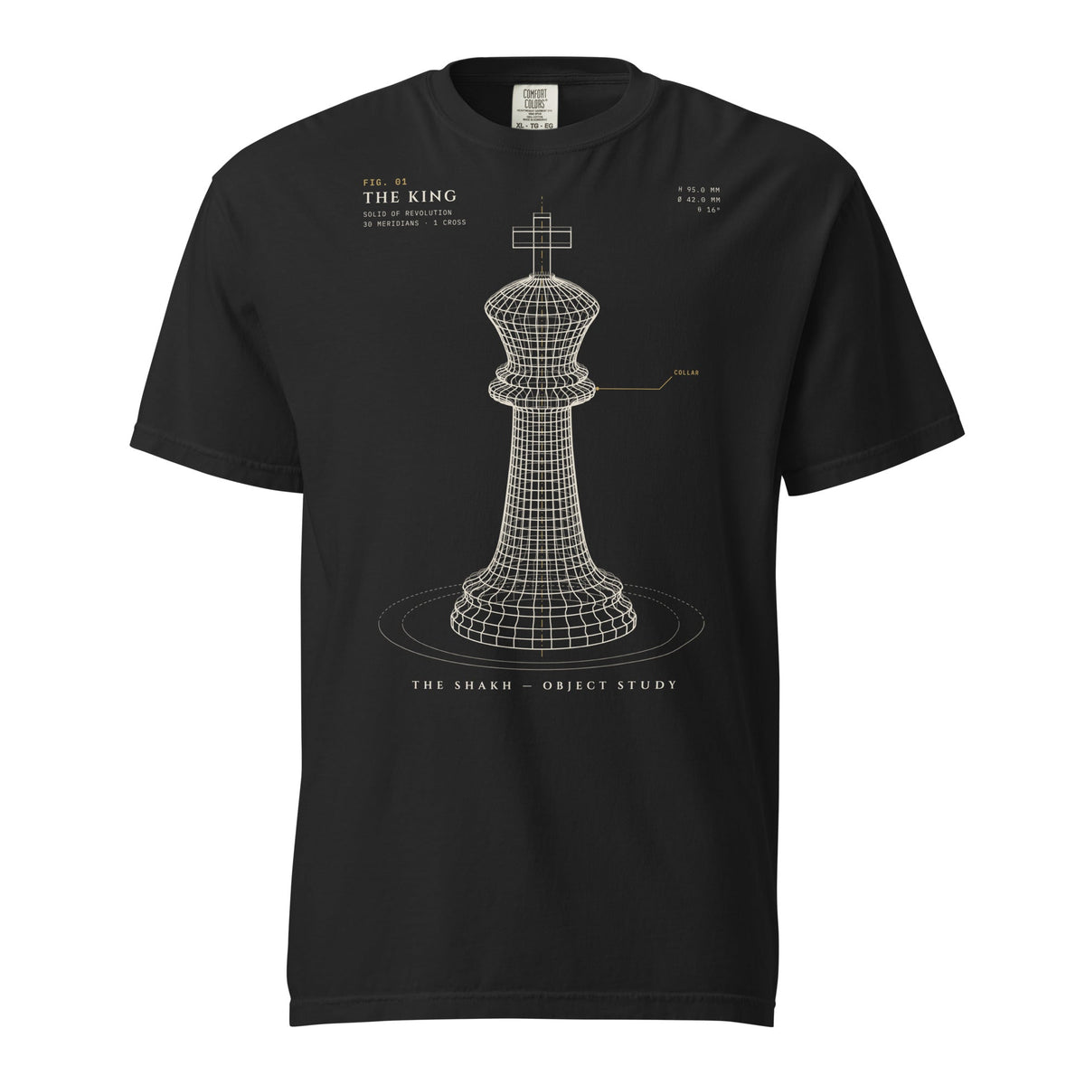 The King heavyweight t-shirt, black