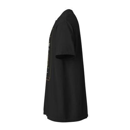 Cuvée du Roi heavyweight garment-dyed t-shirt, black — left side