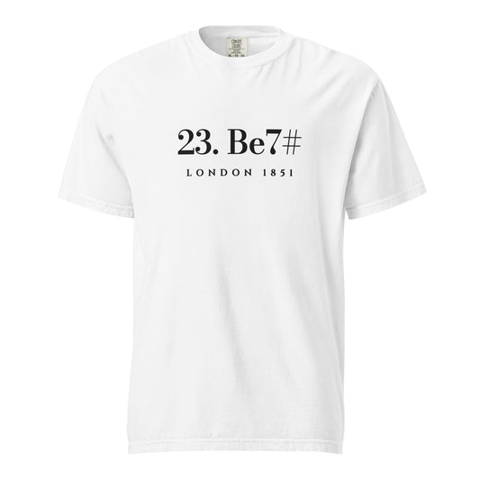 Ivory Gambit heavyweight graphic t-shirt, white — front