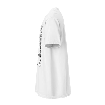 Lexicon of Kings heavyweight garment-dyed graphic t-shirt in white — view 3