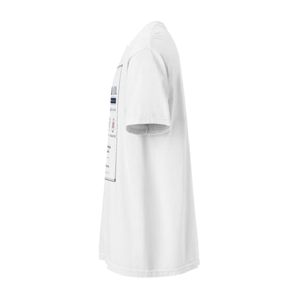 Shakh & Co. Purveyors heavyweight garment-dyed t-shirt, white — left side