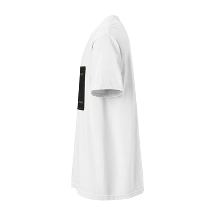 The Shakh Society heavyweight garment-dyed t-shirt, white — left side