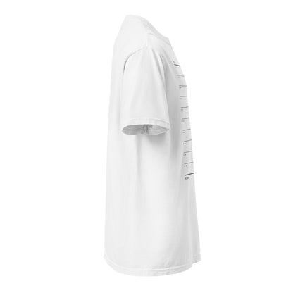 Lexicon of Kings heavyweight garment-dyed graphic t-shirt in white — view 4