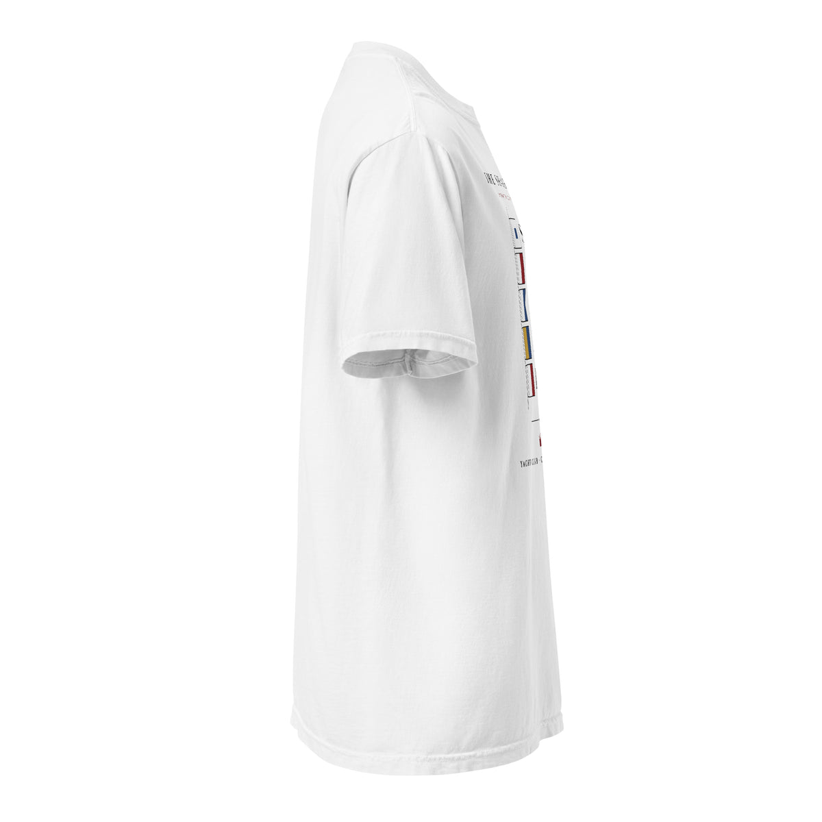 The Shakh Regatta heavyweight garment-dyed t-shirt, white — right side